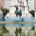 EU ESP MAD Madrid 2017JUL17 026 : 2017, 2017 - EurAisa, DAY, Europe, July, Madrid, Monday, Monumento A Cervantes, Plaza de España, Southern Europe, Spain